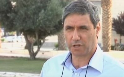 Le maire d'Afula Yitzhak Meron  (Capture d'écran: YouTube / NEWSROOMNORTH1)