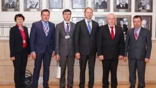 La délégation ukrainienne en visite en Israël (Crédit : autorisation)