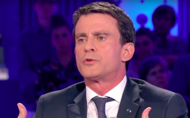 Manuel Valls à l'émission On n'est pas couché de Laurent Ruquier diffusée le 16 janvier 2016 (Crédit : Capture d’écran YouTube)