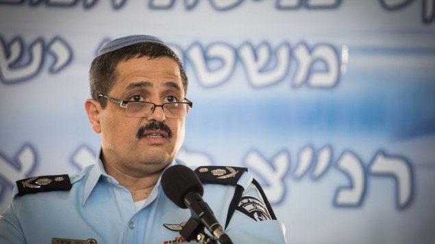 Le chef de la police Roni Alsheich, au siège de la police israélienne  à Jérusalem, le 3 décembre 2015. (Credit photo: Hadas Parush / Flash90) 