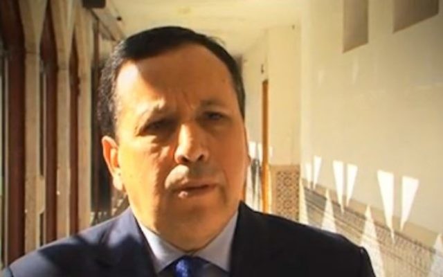 Le ministre tunisien des Affaires étrangères Khemaies Jhinaoui (Capture d'écran  Dailymotion)