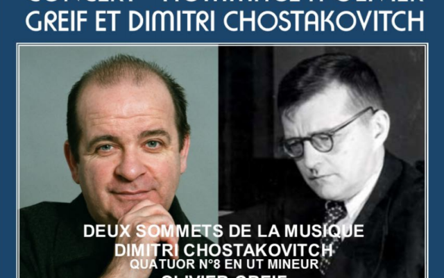 Concert Hommage à Olivier Greif et Dimitri Chostakovitch (Affiche ULIF Copernic)