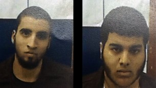 Ahmad Nabil Ahmad Ahmad, à gauche, et Bahaa Eldin Ziad Hassan Masarwa, à droite, ont été accusés de complot en vue de commettre un crime (Crédit : Shin Bet)