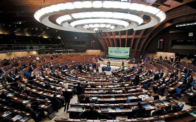 Assemblée plénière du Conseil de l'Europe. (Crédit : Wikipédia)