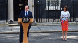 David Cameron, Premier ministre sortant du Royaume-Uni au 10 Downing Street, le 24 juin 2016. (Crédit : AFP/Ben Stansall)