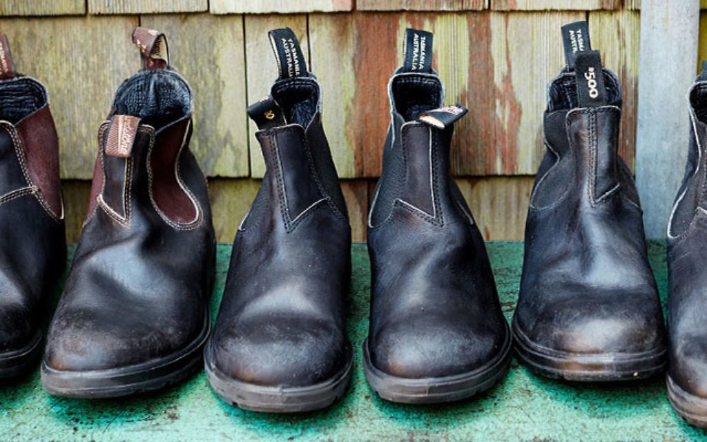 Les bottines australiennes Blundstone : des simples bottes montantes à la cheville, qui sont devenues une légende du style israélien. (Crédits : autorisation de Blundstone)