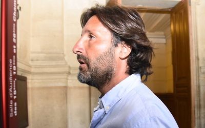 Arnaud Mimran au tribunal de Paris, le 7 juillet 2016. (Crédit : Bertrand Guay/AFP)