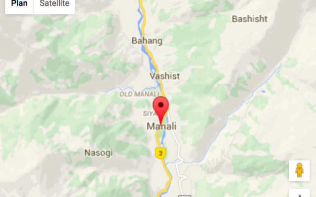 Situation géographique de Manali en Inde