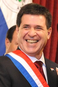 Le président du Paraguay, Horacio Cartes, en Argentine, le 15 août 2013. (Crédit : Casa Rosada - présidence argentine de la nation/CC BY-SA 2.0/WikiCommons)