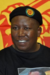Julius Malema des Combattants de la liberté économique (Crédit : Wikimedia commons)