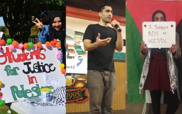 L'une des branches les plus actives de Student for Justice in Palestine est celle de l'Institut universitaire de technologie de l'Ontario, qui organise des campagnes et des événements anti-israéliens durant toute l'année. (Crédit : Facebook/SJP in UOIT)