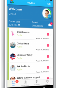L'application Belong en anglais (Crédit : Autorisation)