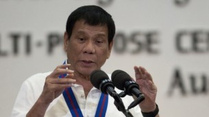 Rodrigo Duterte (Crédit : AFP/Pool/Noel Celis)