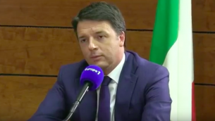 Matteo Renzi, Premier ministre italien. (Crédit : capture d'écran YouTube)