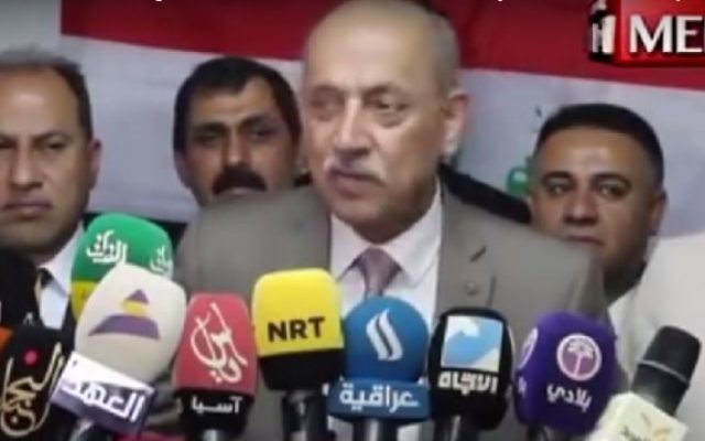 Ministre des transports irakien, Kazem Finjan (capture d'écran)