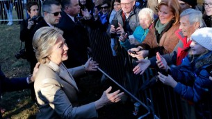 Hillary Clinton a voté le 8 novembre 2016 (Crédit : AFP/Eduardo Munoz Alvarez)
