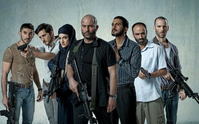 Le casting de 'Fauda', la série de YES sur des agents israéliens en Cisjordanie, co-créée par Avi Issacharoff, journaliste du Times of Israël. (Crédit : Ohad Romano)