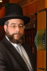 Le rabbin Pinchas Goldschmidt, grand rabbin de Moscou. (Crédit : Flash90)