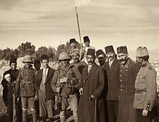 La reddition ottomane à Jérusalem, en 1917 (Crédit : Domaine public) 