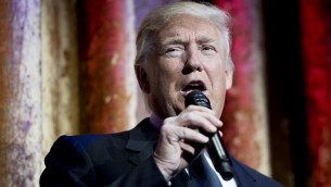 Donald Trump à Washington, D.C., le 17 janvier 2017. (Crédit : Jim Watson/AFP)