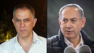 Le Premier ministre Benjamin Netanyahu, à droite, et le rédacteur en chef du Yedioth Ahronoth, Arnon Moses. (Crédit image composée : Flash90)