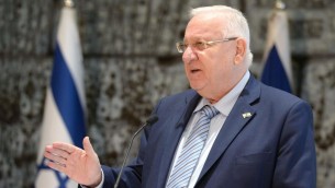 Le président Reuven Rivlin à Jérusalem, le 1er janvier 2017. (Crédit : Mark Neyman/GPO) 