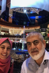 Rawhi Mushtaha et son épouse aux Emirats arabes unis, fin 2016. 