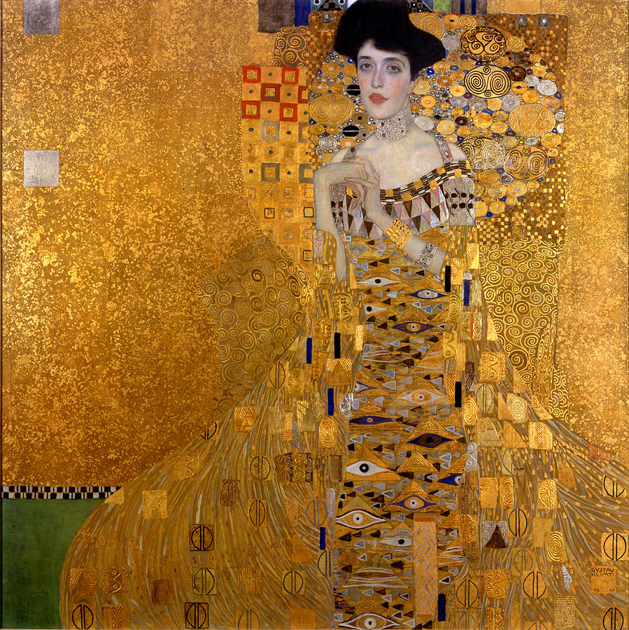 Adele Bloch-Bauer, peinte par Gustav Klimt  dans son tableau "La Dame en or" de 1907. (Crédit : domaine public/WikiCommons)