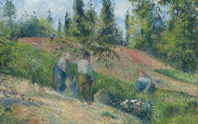 Camille Pissarro - La récolte, Pontoise (1880) 636. (Crédit : Domaine public/ WikiCommons)