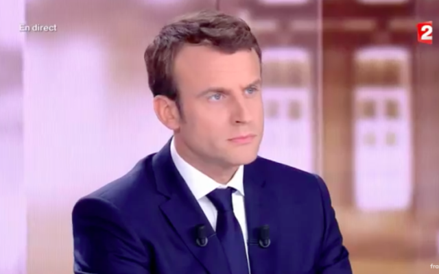 Emmanuel Macron (Crédit : Capture d’écran France TVInfo)