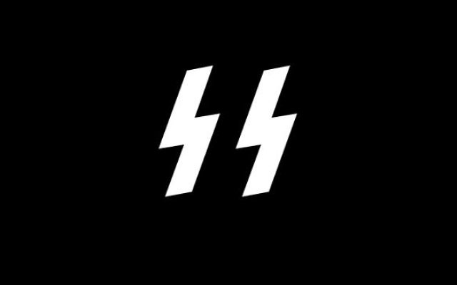 Emblème des Waffen SS. Illustration. (Crédit : NielsF/domaine public/WikiCommons)