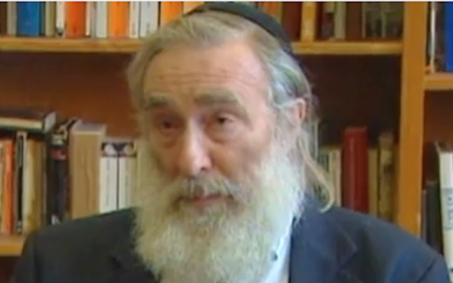 Le rabbin Daniel Greer (Crédit : capture d'écran YouTube/JTA)
