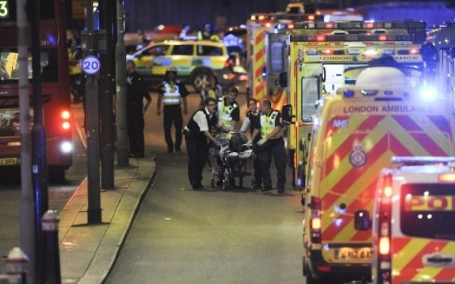 Les lieux de l'attentat au London Bridge en plein cœur de la capitale, le 3 juin 2017. (Crédit: AFP / DANIEL SORABJI)
