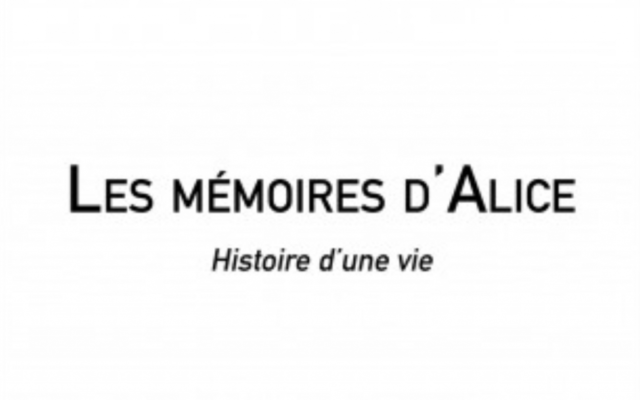 Couverture des Mémoires d'Alice, histoire d'une vie. (Crédit : capture d'écran)
