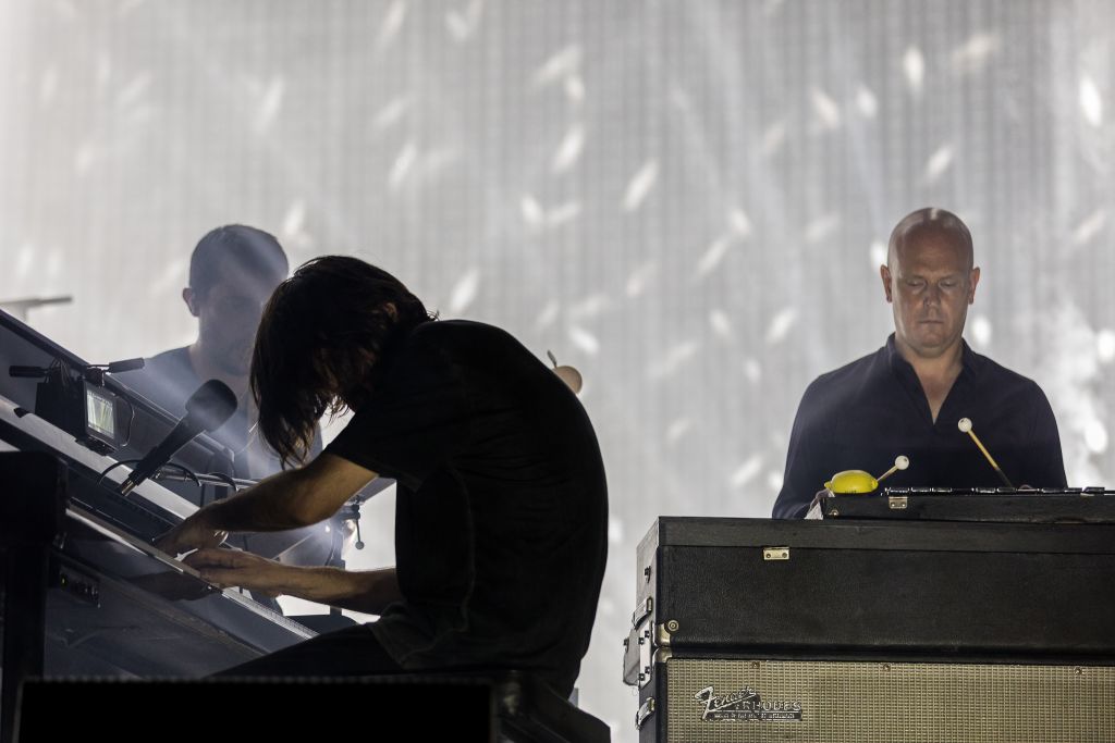 Le groupe de rock britannique Radiohead, en concert au Park HaYarkon de Tel Aviv, le 19 juillet 2017. (Autorisation) 