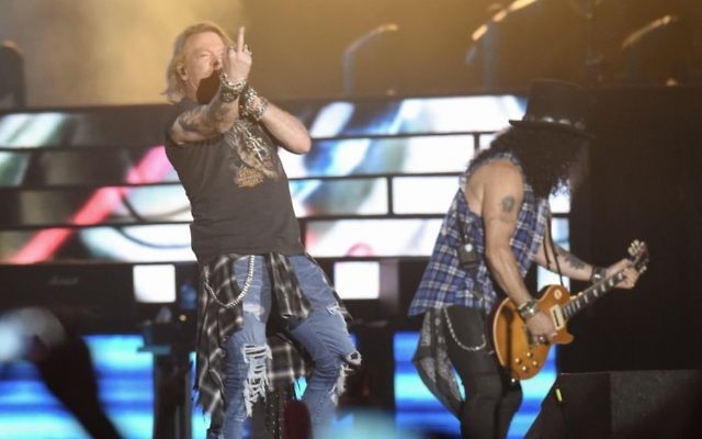 La tournée “Not in this Lifetime” du groupe Guns N’ Roses s'est achevée à Tel Aviv, le 15 juillet 2017. (Crédit : Lior Keter)