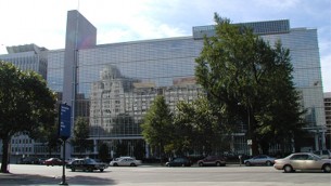 Le siège de la Banque mondiale à Washington, D.C. Illustration. (Crédit : Banque mondiale)