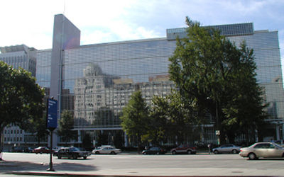 Le siège de la Banque mondiale à Washington, D.C. Illustration. (Crédit : Banque mondiale)