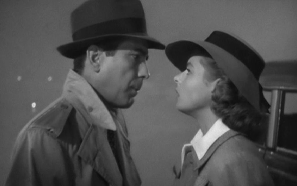 Humphrey Bogart et Ingrid Bergman en 1942 dans Casablanca. (Crédit : Warner Bros Films)