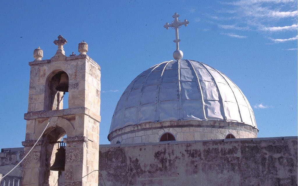 L'église de Saint-Jean-Baptiste a été fondée par l'impératrice byzantine Eudocia au 5ème siècle (Crédit : Shmuel Bar-Am)