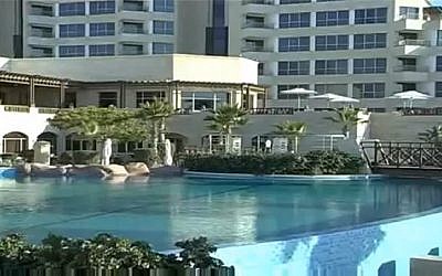 L'hôtel de luxe Al-Mashtal de Gaza (Capture d'écran : YouTube)