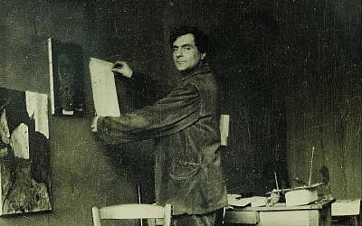 Amadeo Modigliani dans atelier  (Crédit : ©RMN-Grand Palais musée de l’Orangerie/Archives Alain Bouret, image Dominique Couto)