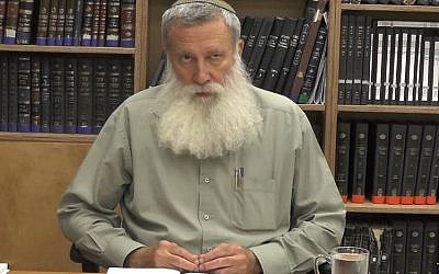Le rabbin Yosef Kelner (Capture d'écran : YouTube)