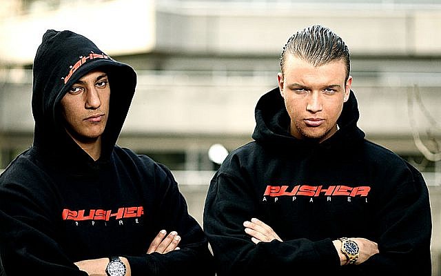 Farid Bang et Kollegah (Crédit : Selfmade Records/Wikimedia commons/CC BY 2.0)