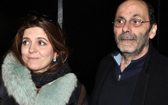 Agnès Jaoui et Jean-Pierre Bacri à l'avant-première du film "Au bout du conte". (Crédit : Georges Biard/Creative Commons Attribution-Share Alike 3.0)