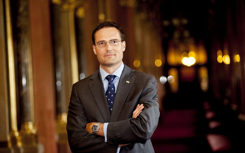 Márton Gyöngyösi, vice-président de la commission parlementaire hongroise des Affaires étrangères et chef des Affaires internationales du parti Jobbik. (Autorisation)