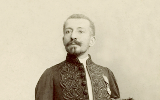 Pierre Loti le jour de sa réception à l'Académie, le 7 avril 1892 (Crédit : domaine public)