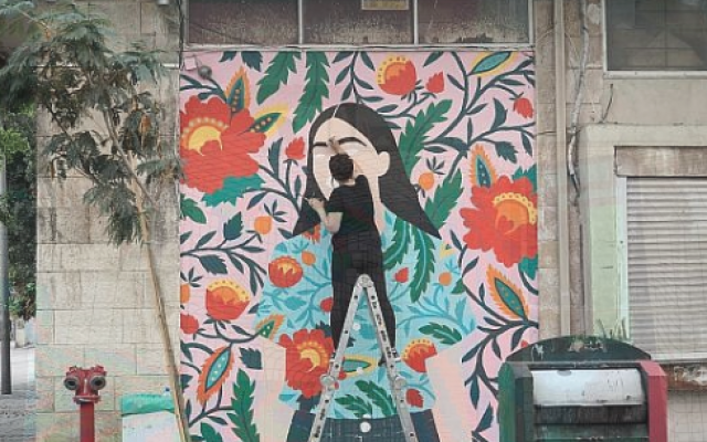 Festival Walls 2017 à Haïfa, des artistes sont invités à créer des peintures murales dans les quartiers de la ville (images fournies par le Festival)