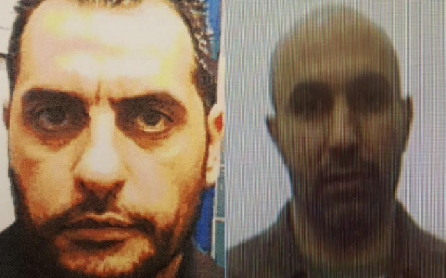 Dara'am Jabarin (à gauche) et Zaher Jabarin. Dara'am Jabarin a été arrêté en janvier 2018 pour avoir transféré des fonds depuis la Turquie pour le compte du Hamas. (Crédit : Shin Bet)