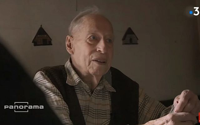 L'ancien SS Karl Munter, 96 ans, a tenu des propos négationnistes sur une chaîne allemande (Crédit: capture d'écran France 3/Youtube)